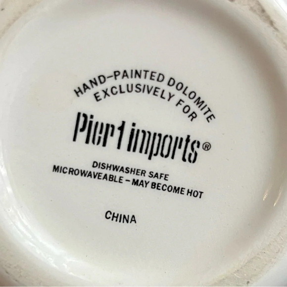 Pier1|Winter Ceramic Hand-Painted Handcrafted Pigeon Themed Mug Coffee Cocoa NEW - Picture 6 of 6